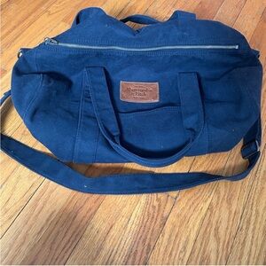 Abercrombie & Fitch Navy Blue Men's Duffle Bag